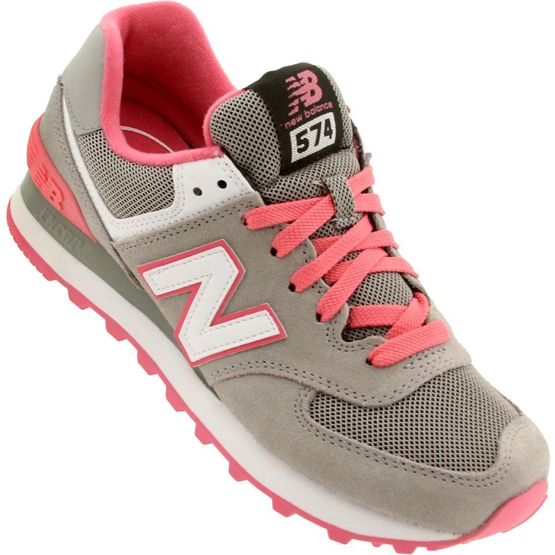 New Balance Women WL574CPF Core Plus gray pink 574 classic running