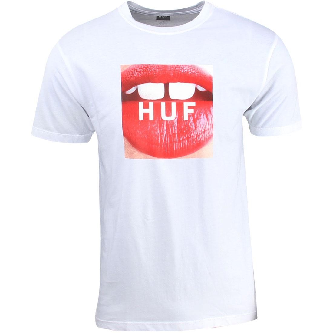 【タイムセール！】 HUF Men Big Gap Beauties Box Logo Tee white トップス