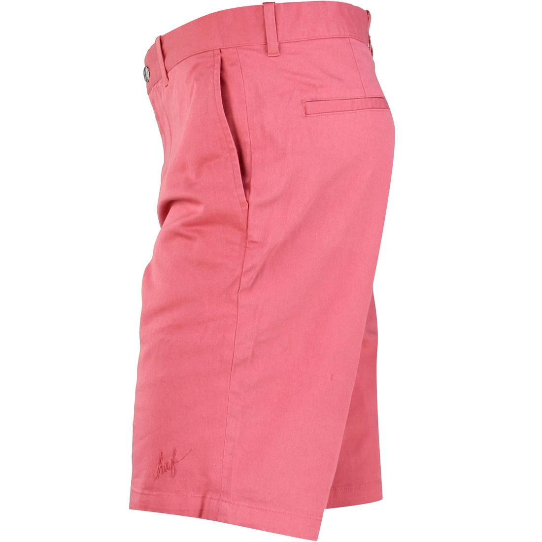 HUF Men Twill Walk Shorts pink salmon