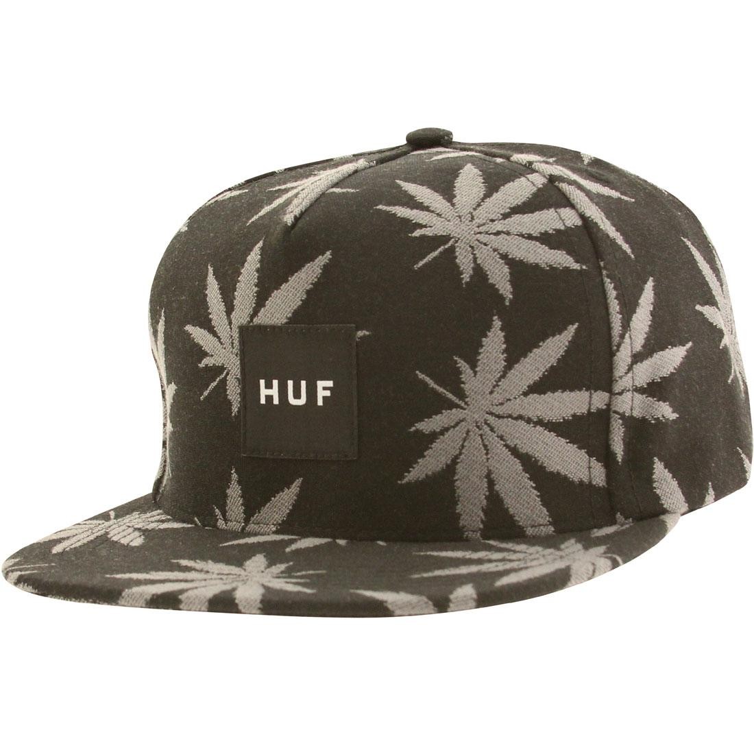 HUF Jacquard Plantlife Snapback Cap black