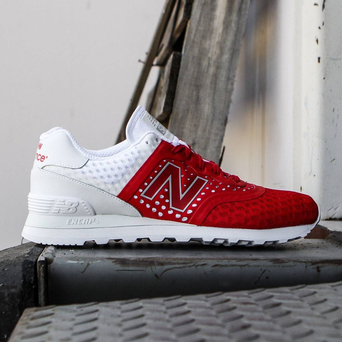 New Balance Men 574 Re engineered Breathe MTL574MR red white