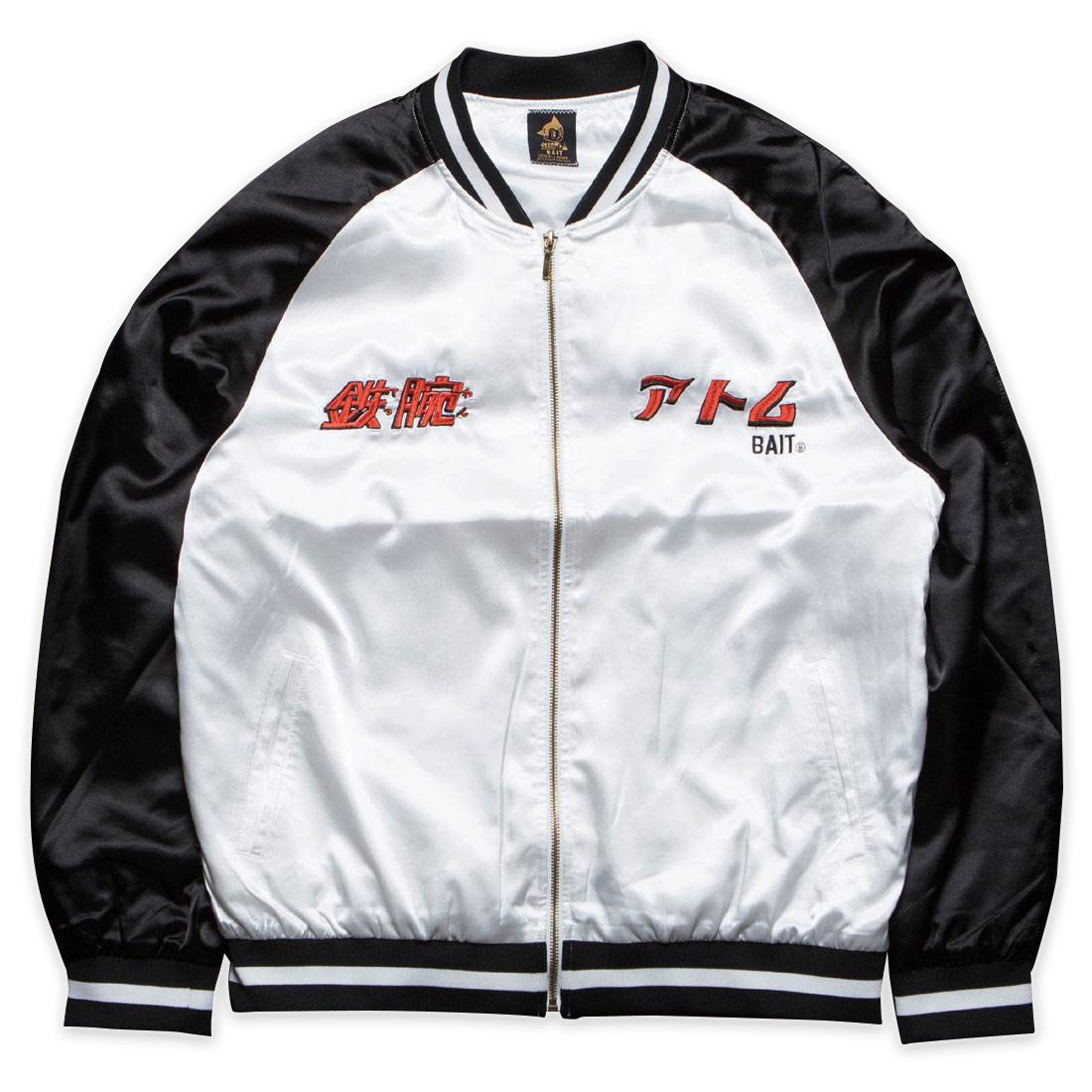 BAIT x Astro Boy Men Mighty Atom Souvenir Jacket black white