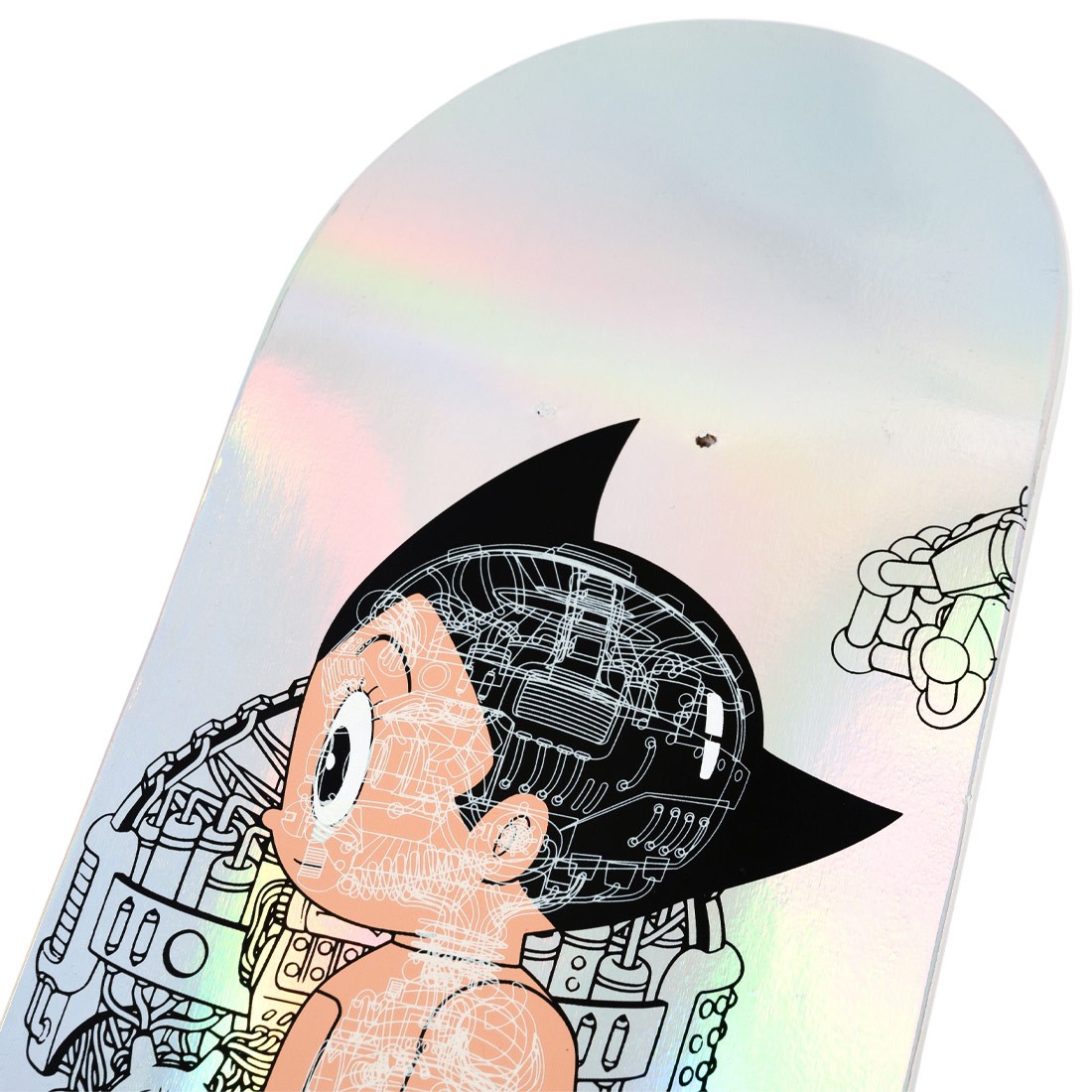 bait x astro boy skateboard deck 3 piece set silver