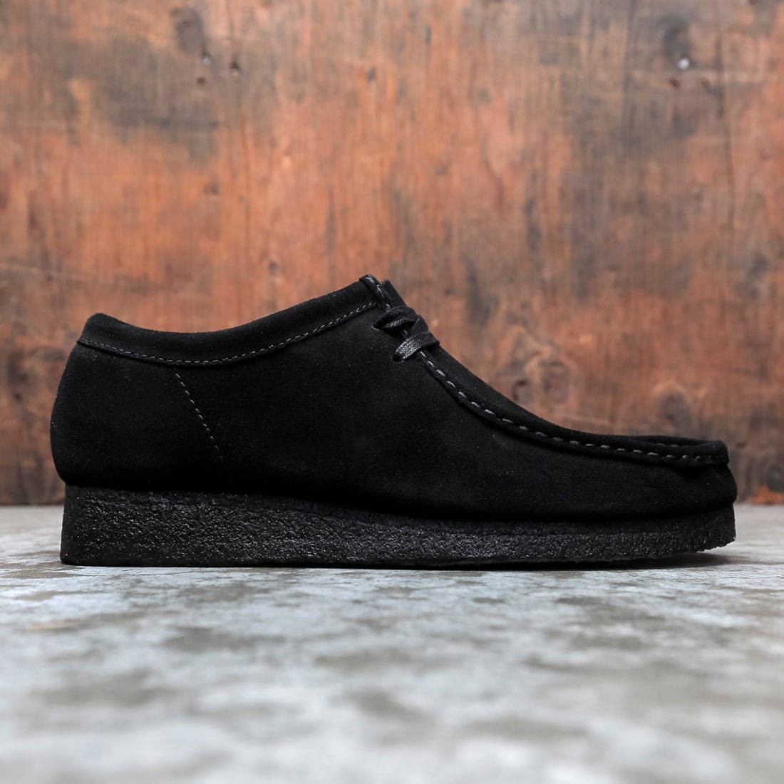 Clarks Jamaica Bee Wallabee 26160552 Mens Black Suede Lace Up