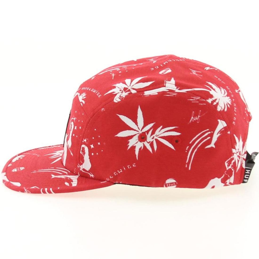 Huf Drunk Aloha Volley Adjustable Cap Red