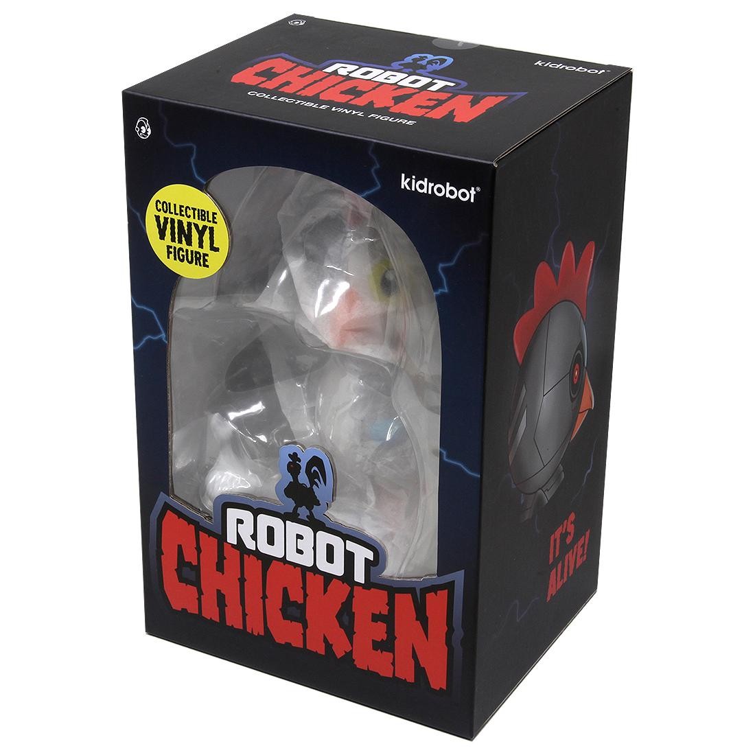 Kidrobot x Adult Swim Robot Chicken Vinyl Art Figure silver
