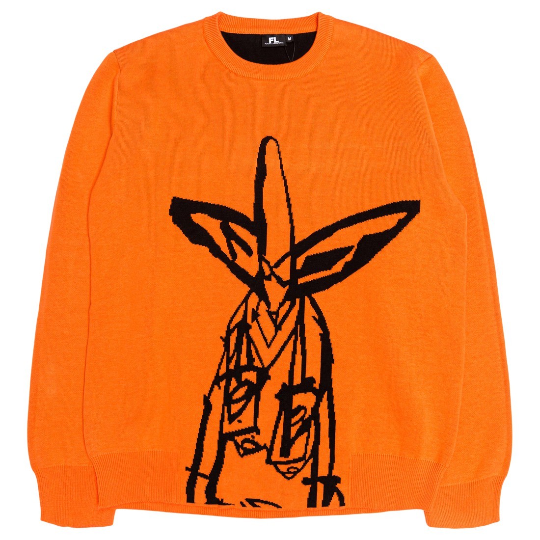 Futura Men Knit Laboratories orange Sweater Pointman