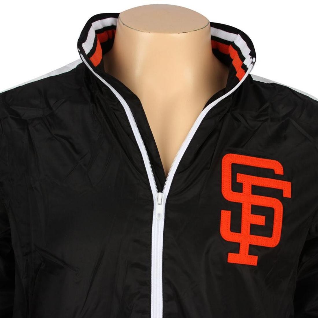 Mitchell And Ness San Francisco Giants Pennant Race Windbreaker Jacket  (black)