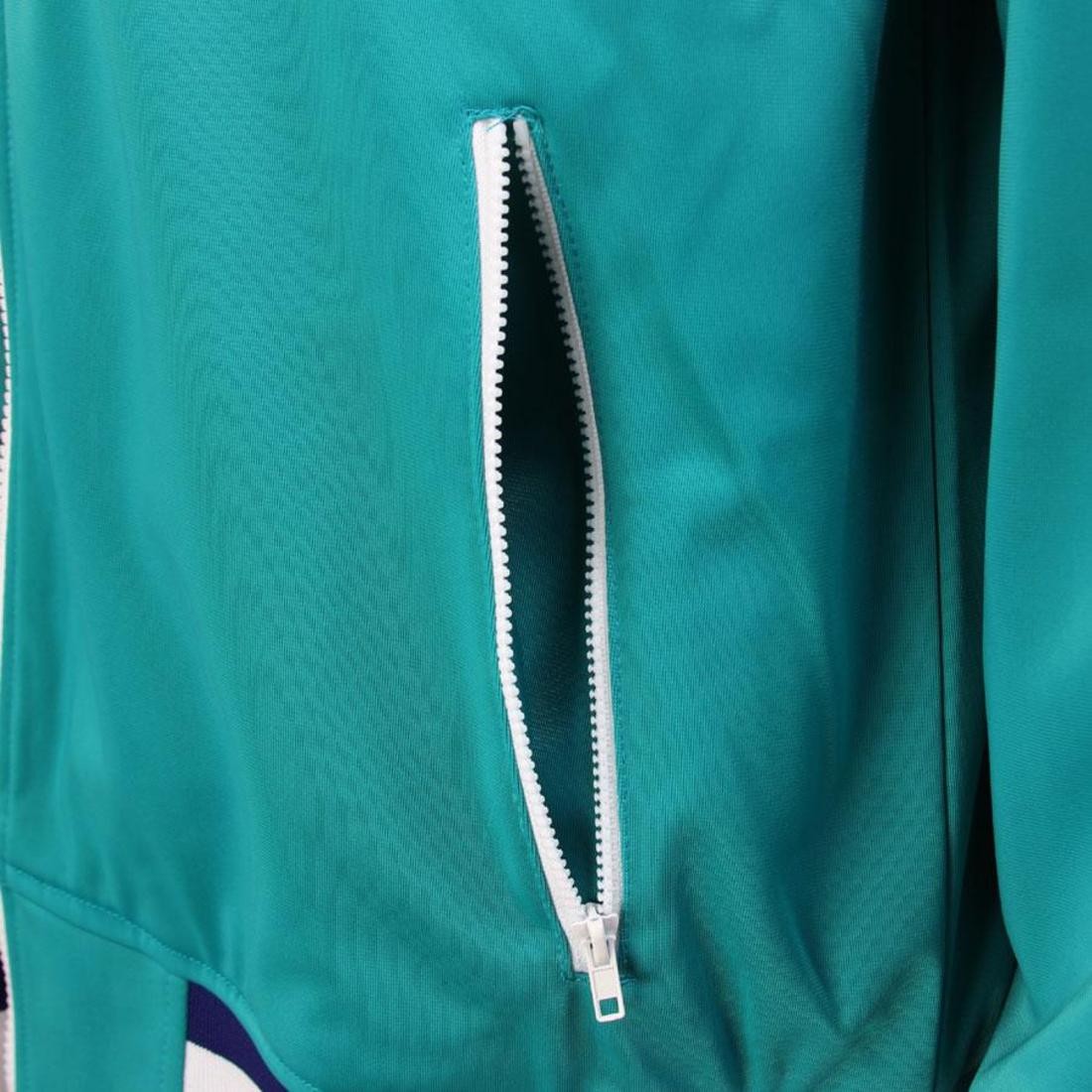 Mitchell And Ness Charlotte Hornets NBA Preseason Warm Up Track Jacket  (teal)