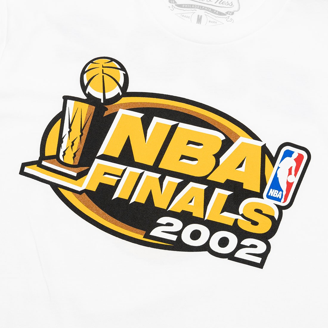 Mitchell And Ness Men NBA Los Angeles Lakers Finals 2002 Tee white