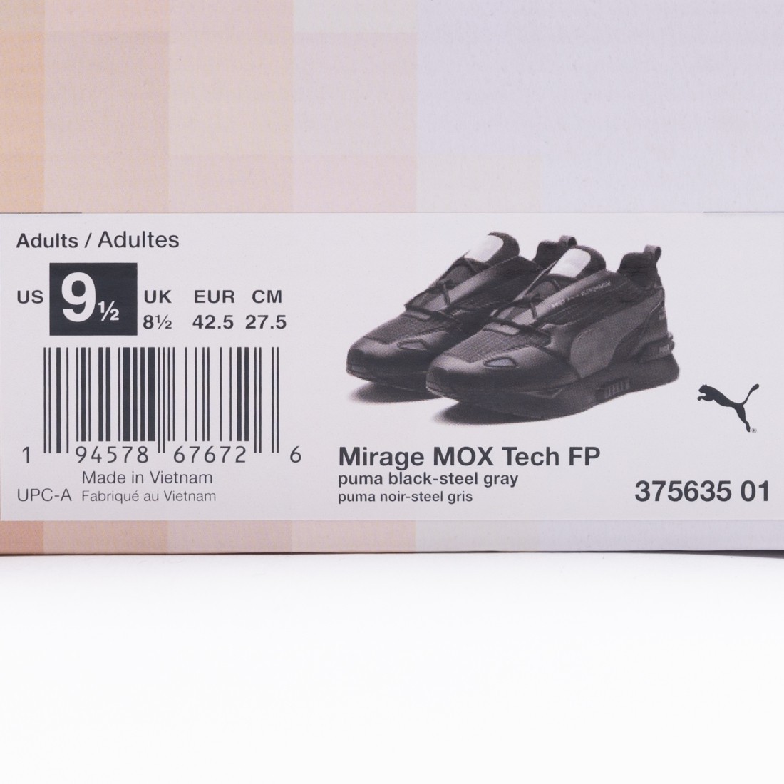Puma Men Mirage Mox Tech Felipe Pantone black steel gray