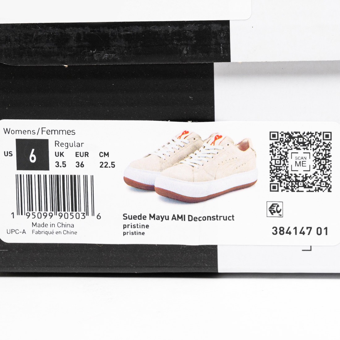Puma Women Suede Mayu Ami Deconstruct white pristine