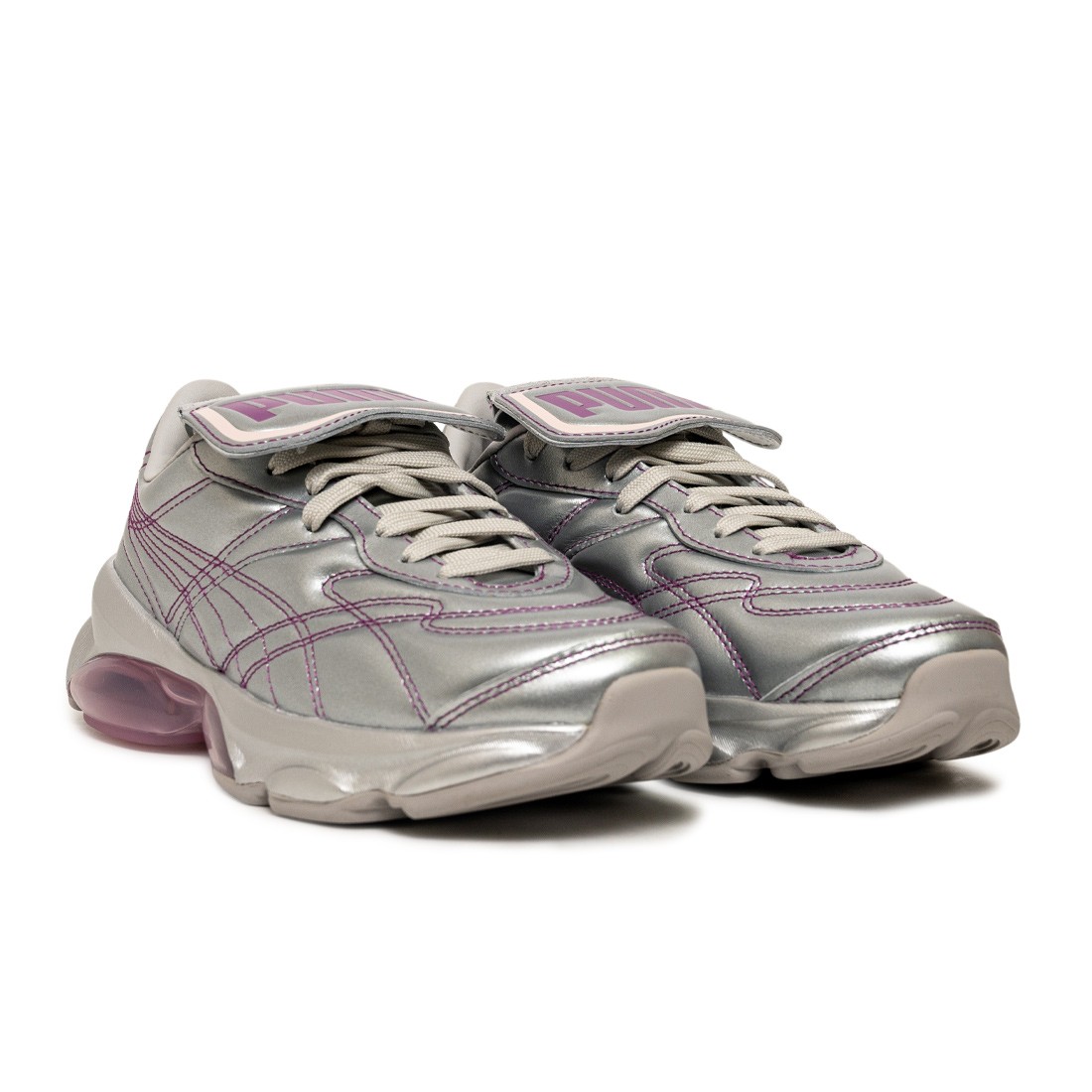 (W) Puma x Dua Lipa Cell Dome King ★ ML Trainer Silver Pink Puma x Dua Lipa Women Cell Dome King Mmetallic L silver