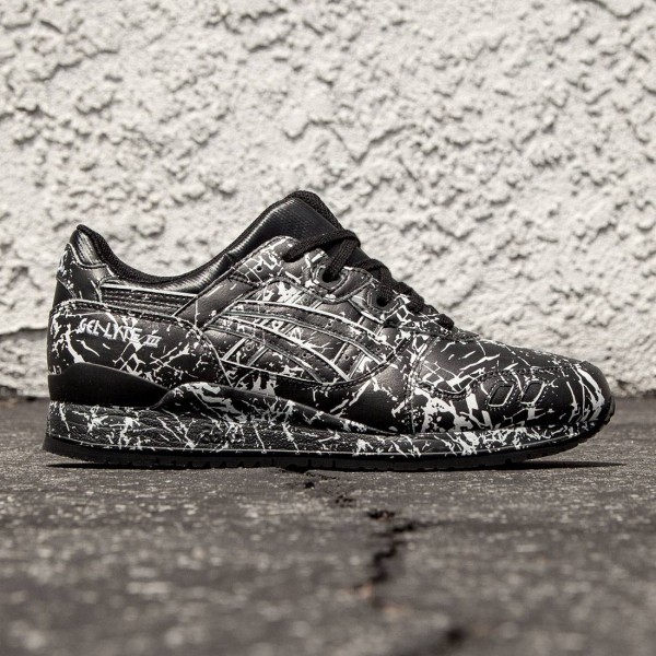 Asics tiger mens gel-lyte v i trainers black/black top