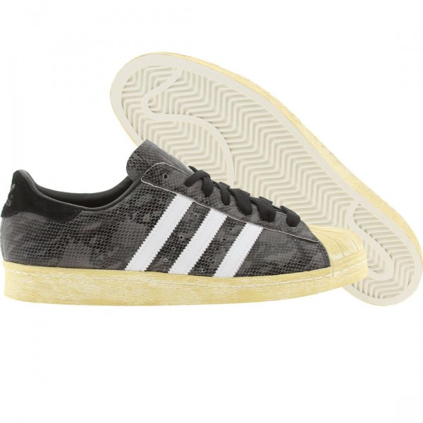 Adidas superstar 80s black white hot sale
