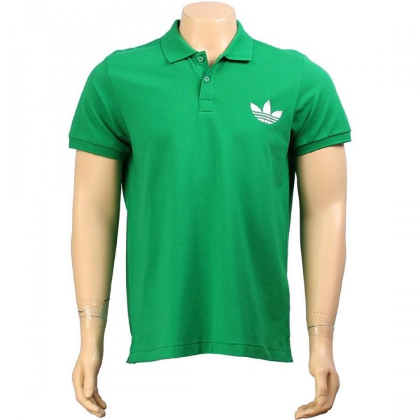 Adidas Pique Emblem Polo (fairway / white)