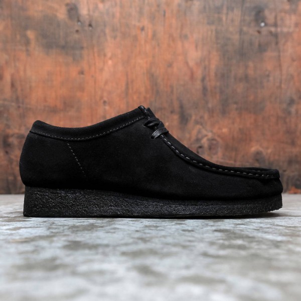 Mens black suede wallabees discount