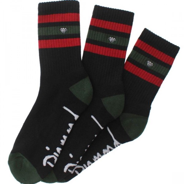 ☆送料・関税込☆MLB★Daily Striped Socks 3set★ PH Mens Classic Three Stripe Sports Tube Socks Size 13-15 (4