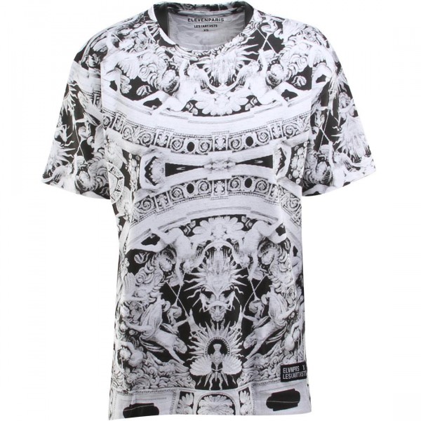 T-shirt Femme Eleven Paris TS Lodaimi W 15S2LT117 - Blanc Coton, Neuf étiquettes