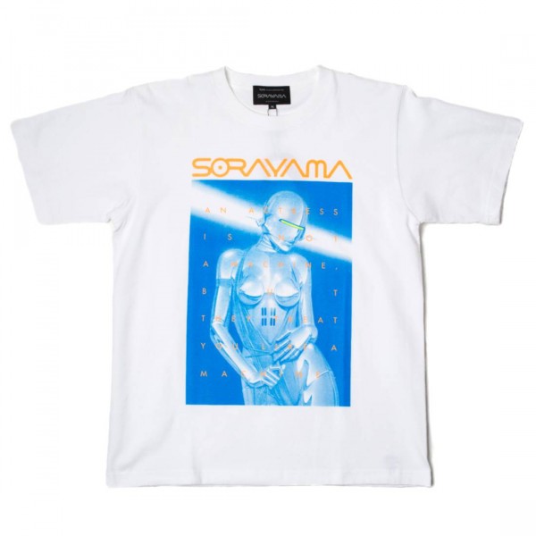 Medicom x SYNC x Hajime Sorayama Men Sexy Robot 01 Tee (white / blue)