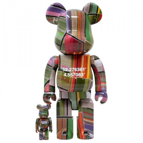 Medicom Benjamin Grant Overview Lisse 100% 400% Bearbrick Figure Set multi