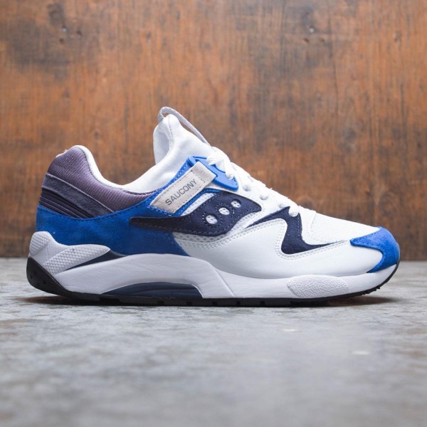 価格は安く Grid Men Saucony 9000 blue white シューズ