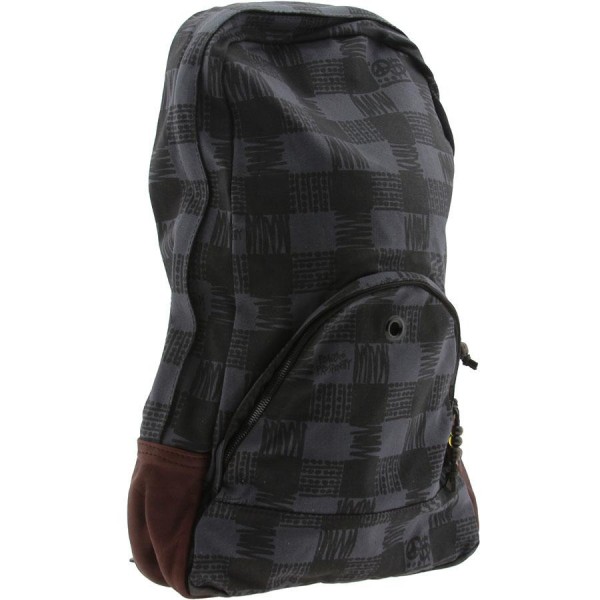 Black plaid backpack sale