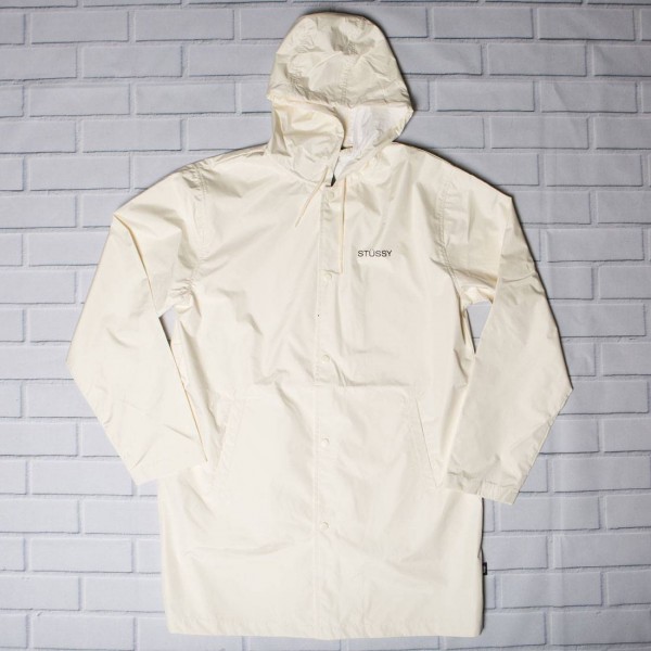 Stussy long best sale hooded coach jacket