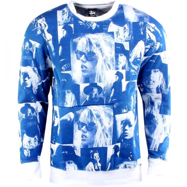 Stussy Laura Love Crewneck (blue / marina blue)