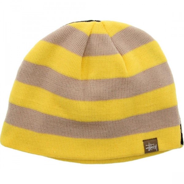 Stussy Half Camo Stripe Beanie (yellow)