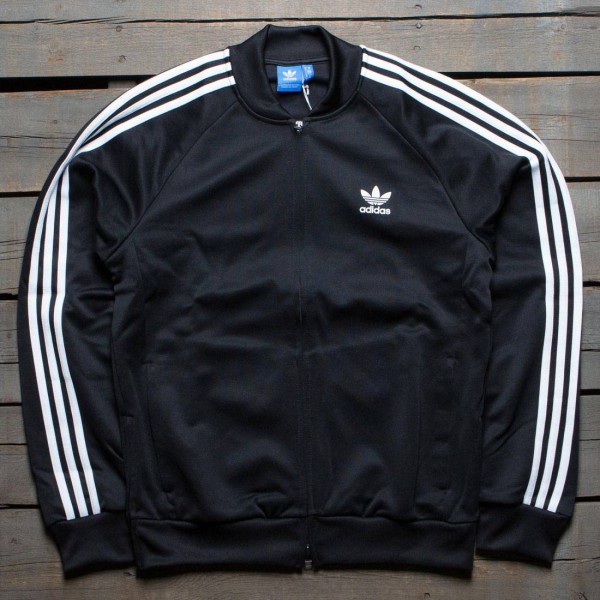 Adidas Men Superstar Relaxed Track Jacket black white