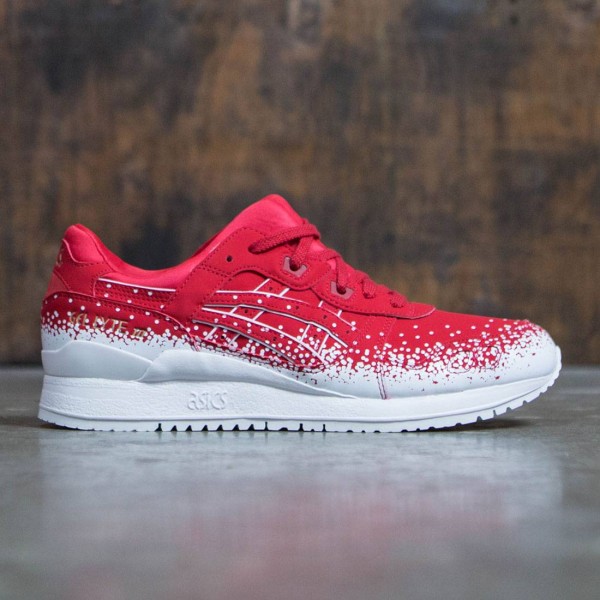 Asics tiger mens gel lyte iii trainers puddle pack red/red hotsell
