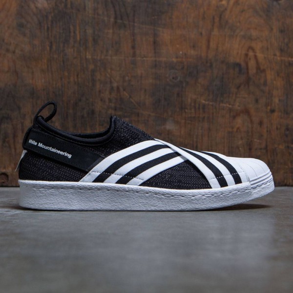 Adidas Men White Mountaineering Superstar Slip On Primeknit black core black footwear white