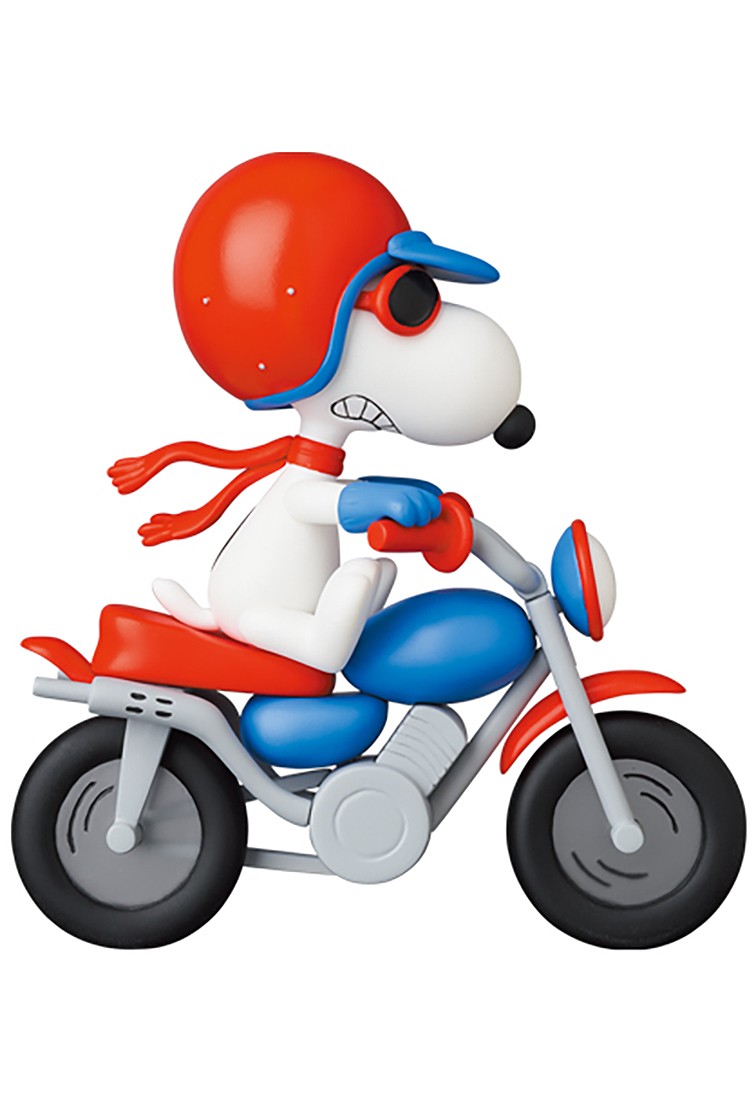 Medicom UDF Peanuts Series 13 Motocross Snoopy Figure (blue)