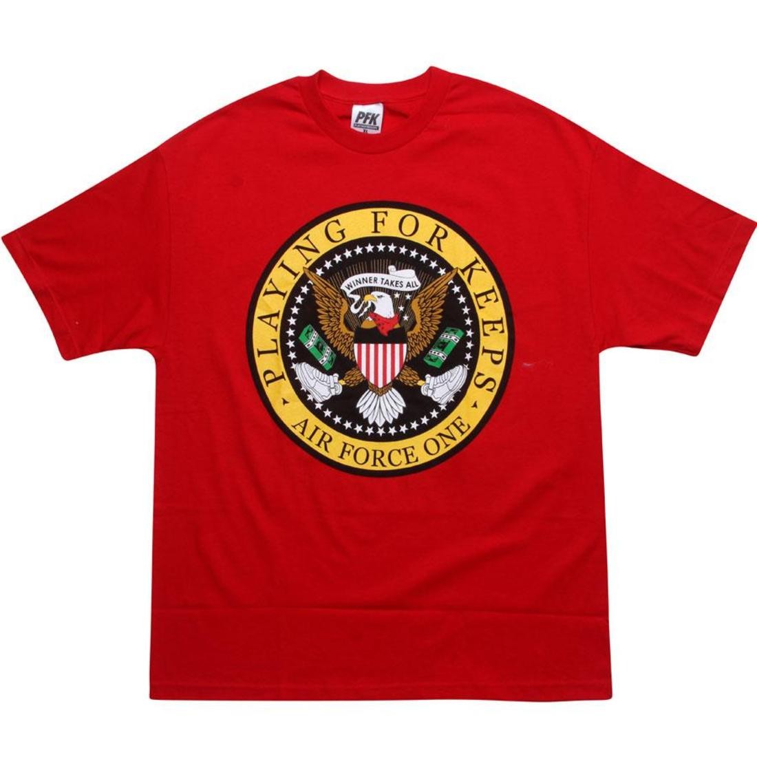 Playing For Keeps Eagle AF1 Tee (red)