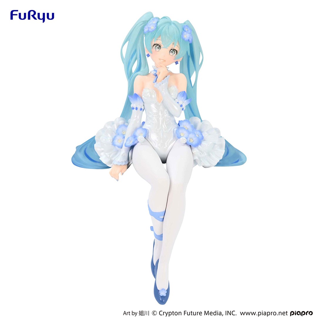 FuRyu Hatsune Miku Flower Fairy Nemophila Noodle Stopper Figure Re-Run (blue)