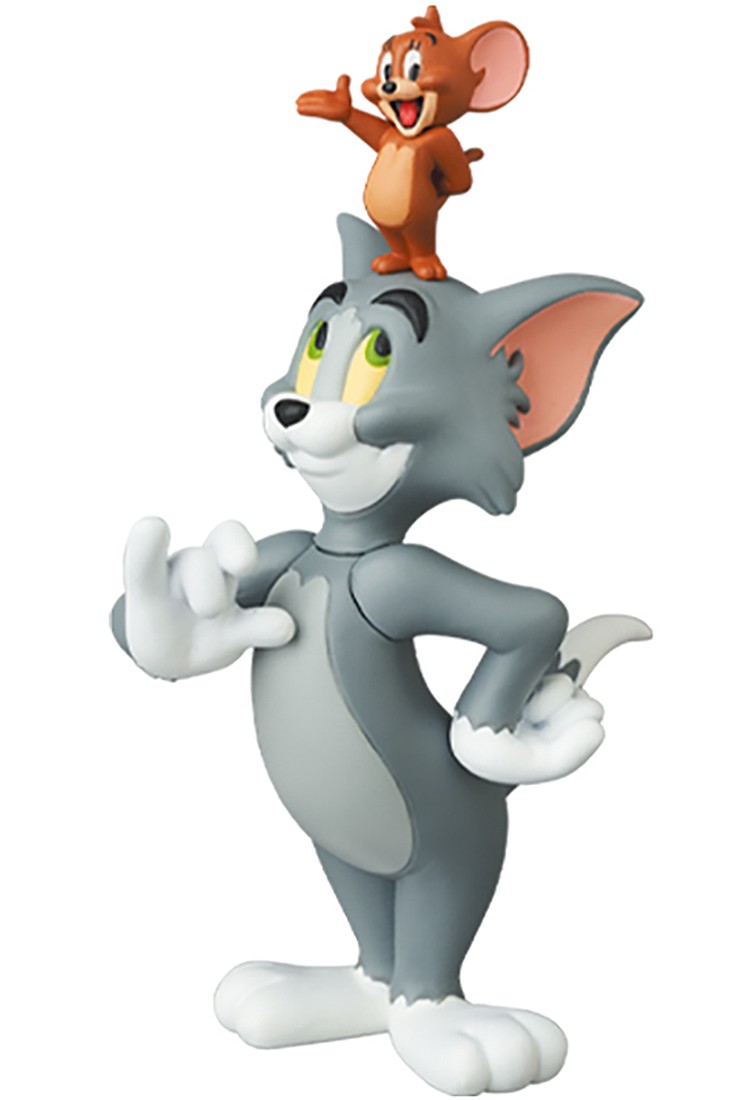 Medicom UDF Tom And Jerry - Jerry On Tom's Head Figure (gray)