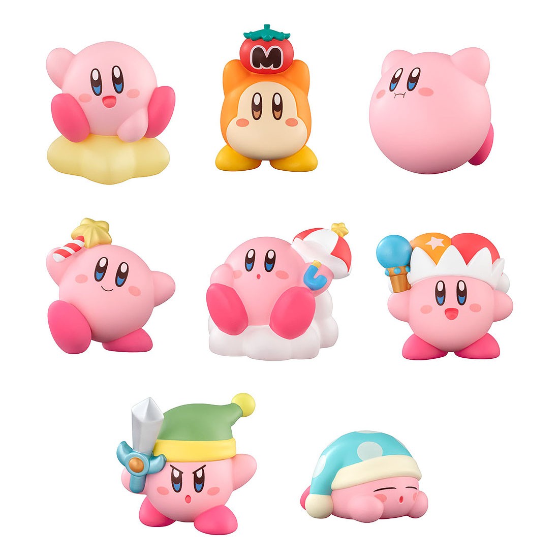 Bandai Shokugan Kirby's Dream Land Kirby Friends Set of 12 Figures (pink)