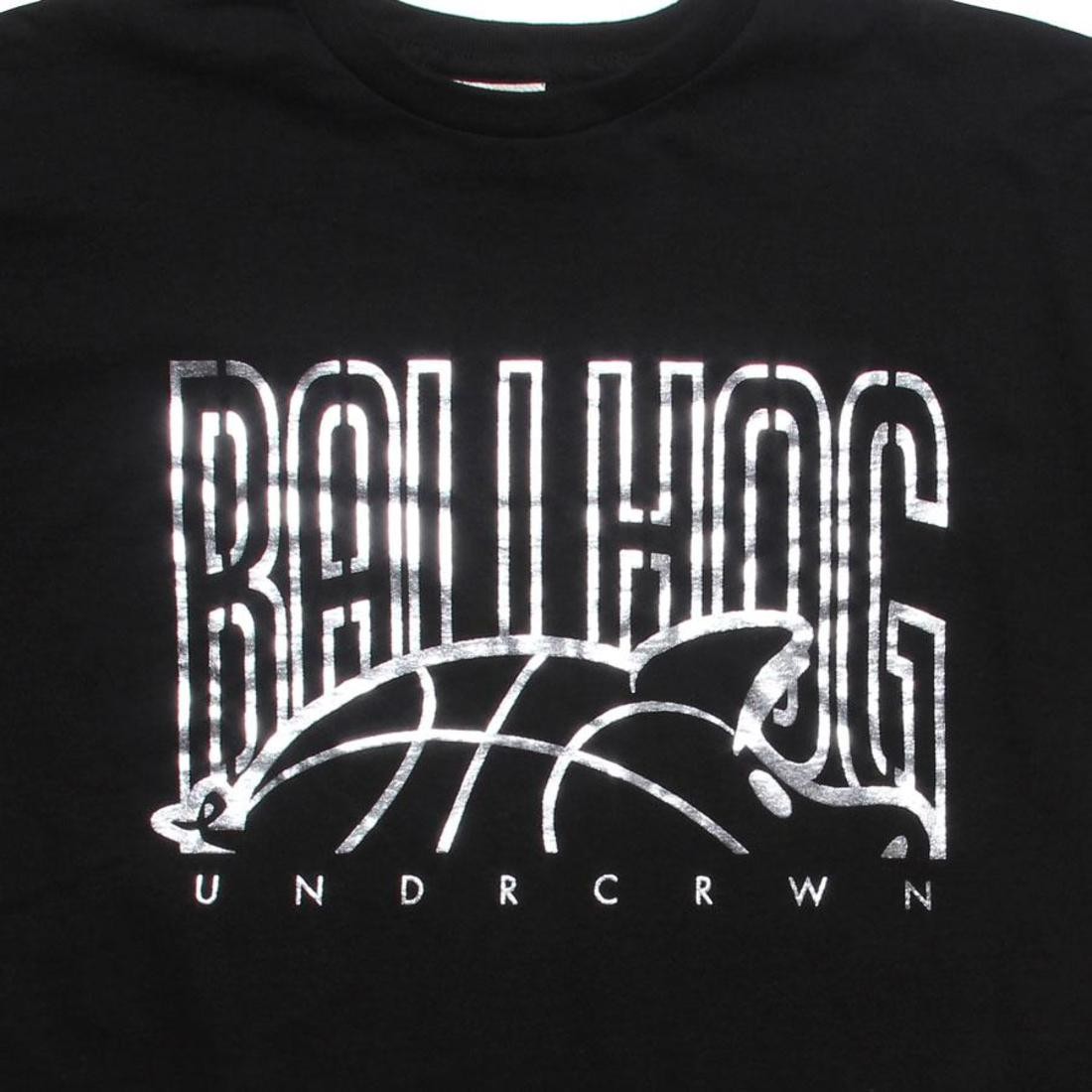 Under Crown Ball Hog Logo Tee (black / silver foil)