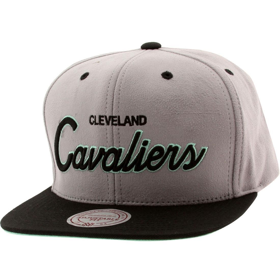 Mitchell And Ness Cleveland Cavaliers Lady Liberty Snapback Cap (gray / black / teal)