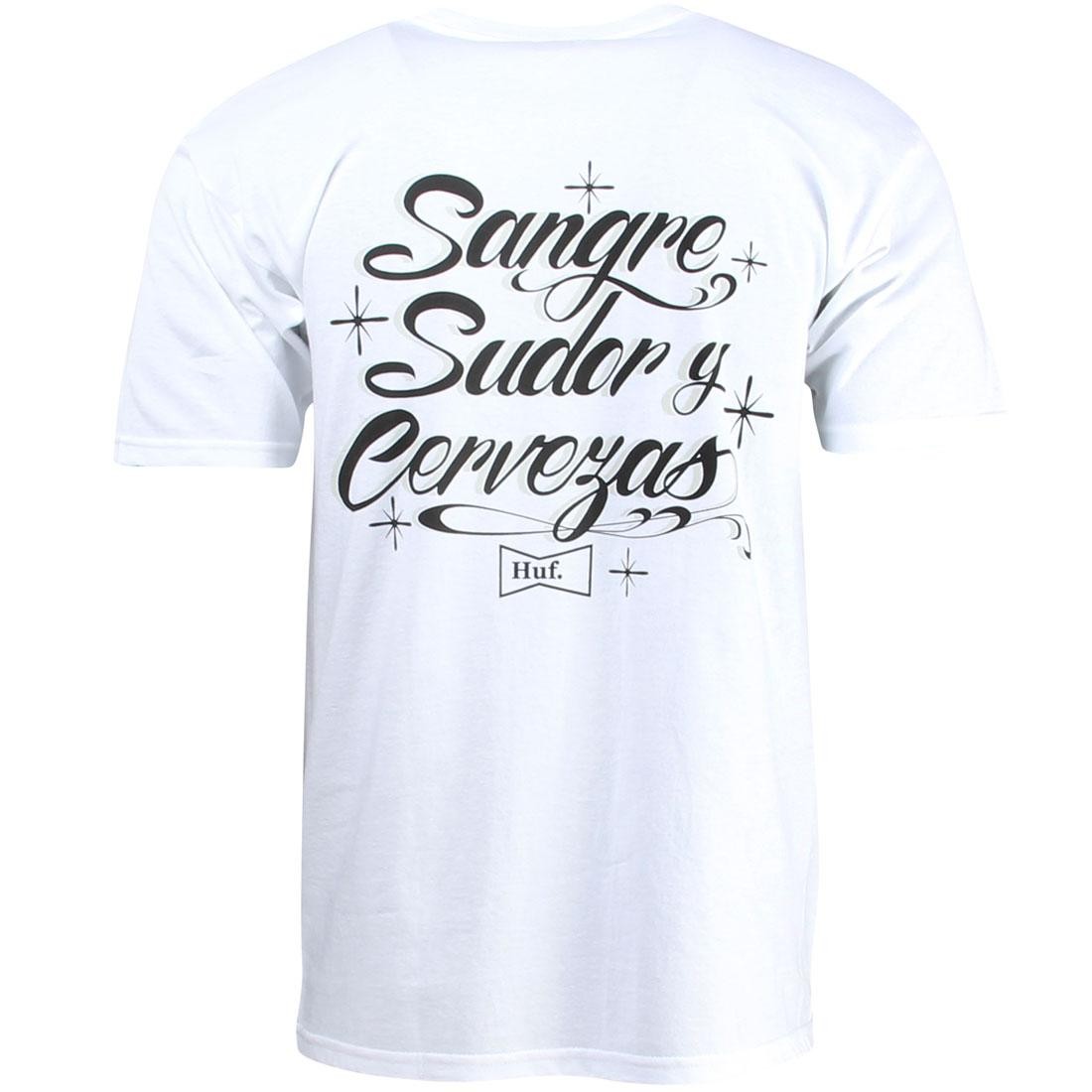 HUF Men Sangre Sudor Y Cervezas Tee (white)