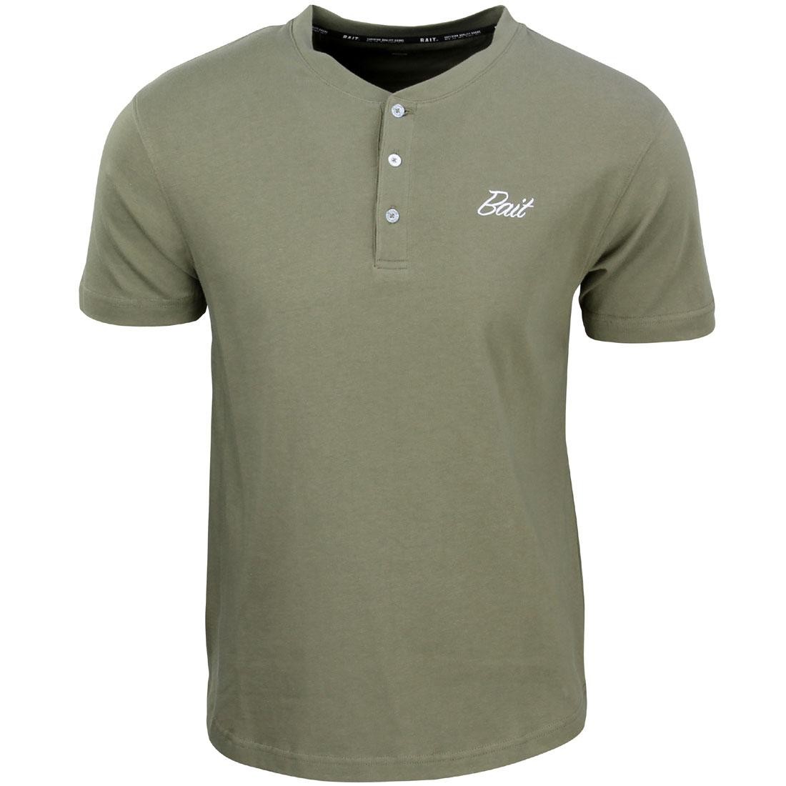 BAIT Men Core Henley Tee (green / military green)