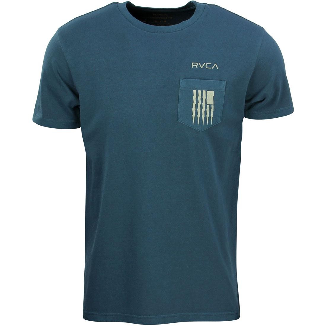 RVCA Men Flag Bolt Tee (blue / midnight)