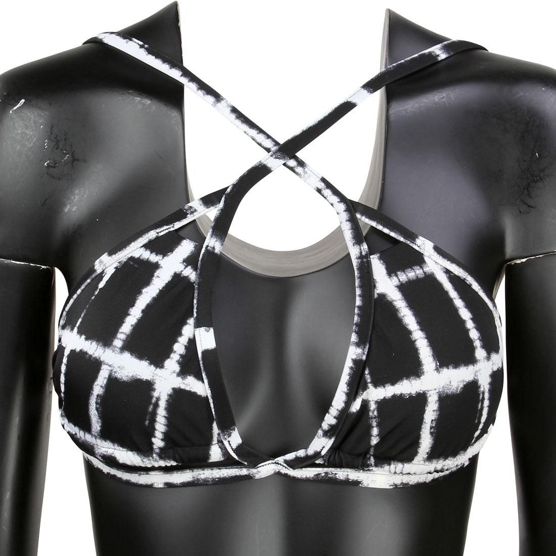 RVCA Women Painted Triangle Swim Top (black)