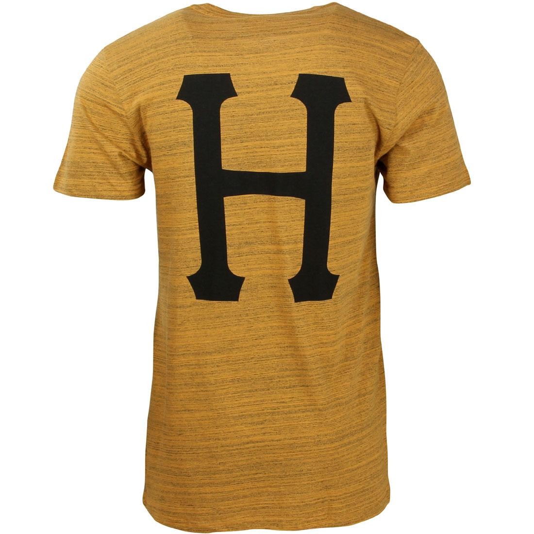 HUF Men Classic H Streaky Wash Tee (yellow / mustard)