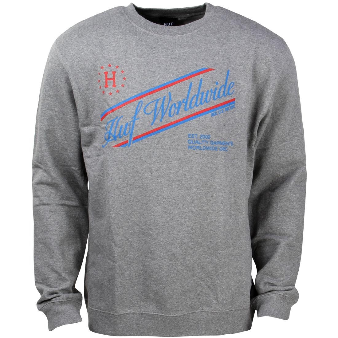 HUF Men Athletics Crewneck Sweater (gray / heather)
