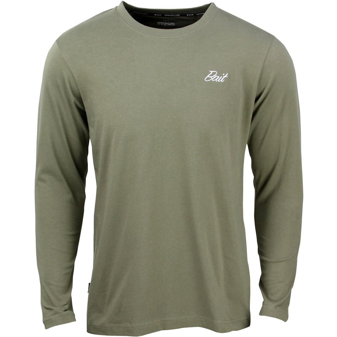 BAIT Men Core Long Sleeve Tee (green / military green)