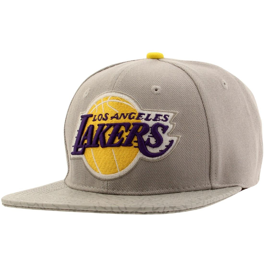 Pro Standard NBA Los Angeles Lakers Logo Adjustable Cap (gray / yellow)
