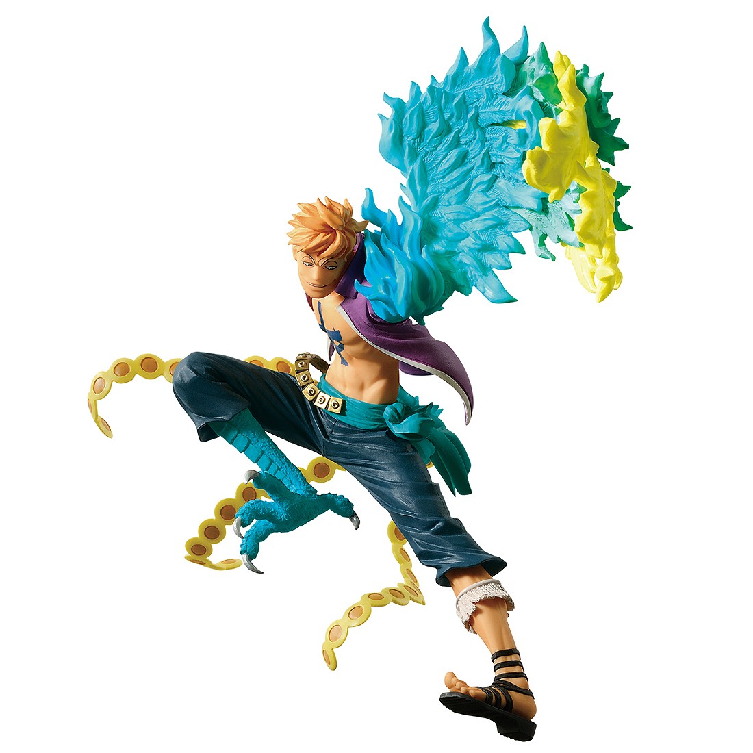 Banpresto One Piece Scultures Big Banpresto Figure Colosseum 6 Vol.6 Marco Figure Re-Run (blue)