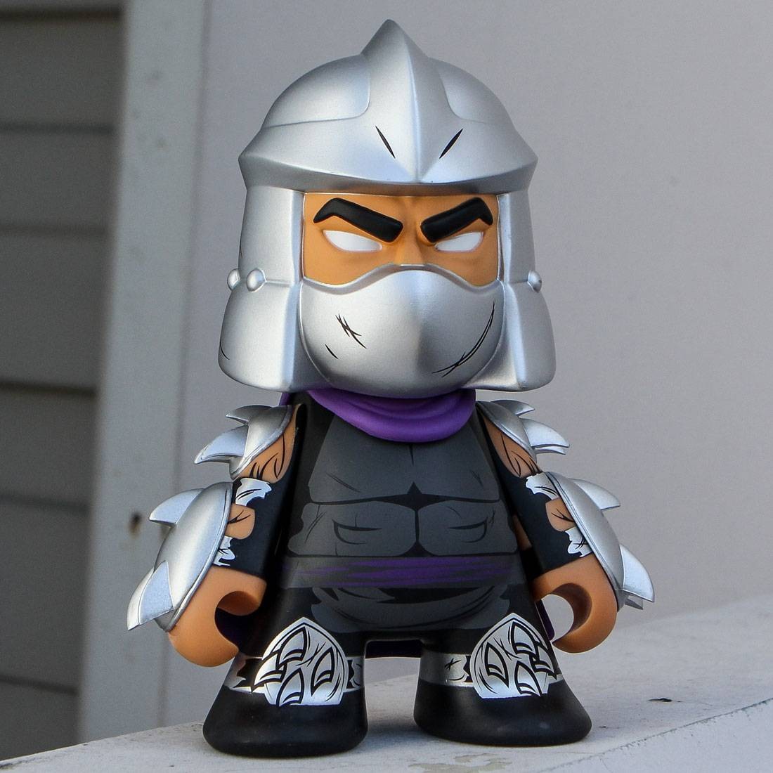 Kidrobot x TMNT Shredder Medium 7 Inch Figure (purple / gray)